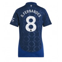 Camiseta Manchester United Bruno Fernandes #8 Visitante Equipación para mujer 2024-25 manga corta